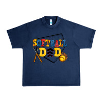 Navy softball dad Urban Heavy Tee - AdoDesignShop