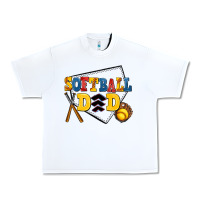 White softball dad Urban Heavy Tee - AdoDesignShop