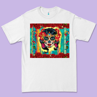 Sugar Skull Tumbler 3 Premium Tee Designed By Cts Tumbler Store