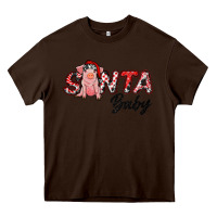 Chocolate Brown santa baby Heavy Core Tee - RanaPortraitStore