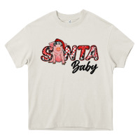 Cream santa baby Heavy Core Tee - RanaPortraitStore