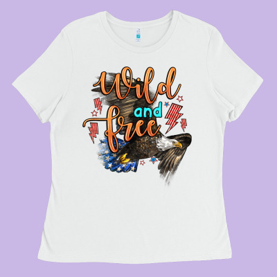 Wild And Free Ladies Tee Designed By Zillion Design Studio
