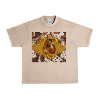 French Oak horse Urban Heavy Tee - BarkalooDesign