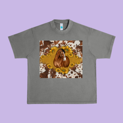 Horse Urban Heavy Tee Designed By Barkaloodesign
