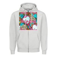 Dove Grey hair boss and hand mirror with money and leopard seamless pattern bbs Zipper Hoodie - BundleAndBundleShop
