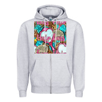 Heather Grey hair boss and hand mirror with money and leopard seamless pattern bbs Zipper Hoodie - BundleAndBundleShop