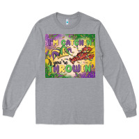 Heather Grey i'm catchin' if you're throwin Long Sleeve Tee - MaliasSmallBusiness