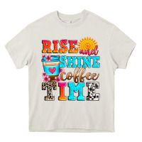 Cream rise and shine coffee time Heavy Core Tee - Zillion Design Studio