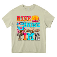 Mossy rise and shine coffee time Heavy Core Tee - Zillion Design Studio