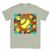 Matcha softball cowhide turquoise glitter tumbler Classic Tee - Jasminsmagicworld