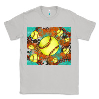 Moon Dust softball cowhide turquoise glitter tumbler Classic Tee - Jasminsmagicworld