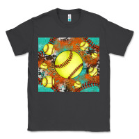 Smoke softball cowhide turquoise glitter tumbler Classic Tee - Jasminsmagicworld
