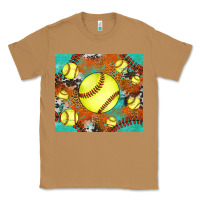 Toasted Coconut softball cowhide turquoise glitter tumbler Classic Tee - Jasminsmagicworld