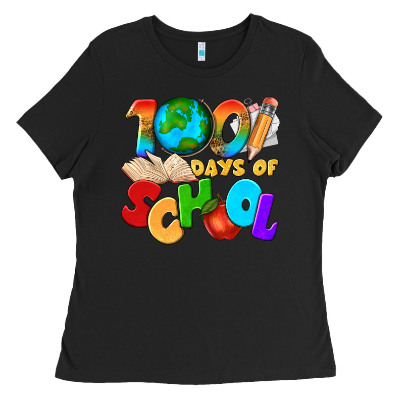 100 Days Of School Ladies Tee by texasbilliewilder | Teevron