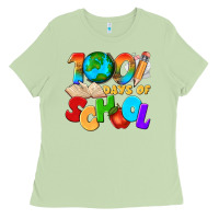 Matcha 100 days of school Ladies Tee - texasbilliewilder
