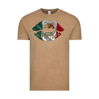 Vintage Coffee mexico lips Vintage Tee - AdoDesignShop