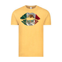 Vintage Mustard mexico lips Vintage Tee - AdoDesignShop