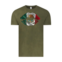 Vintage Olive mexico lips Vintage Tee - AdoDesignShop