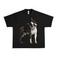 Black Boston Terrier Urban Heavy Tee - LillyAllenDesigns