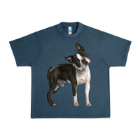 Midnight Navy Boston Terrier Urban Heavy Tee - LillyAllenDesigns