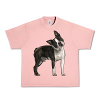 Salmon Boston Terrier Urban Heavy Tee - LillyAllenDesigns