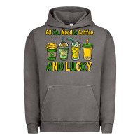 Pigment Tornado All you need is coffee and lucky St. Patrick's Urban Hoodie - HowdyJamesFarm