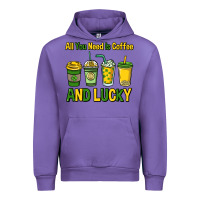 Tulip All you need is coffee and lucky St. Patrick's Urban Hoodie - HowdyJamesFarm
