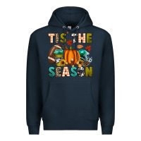 Navy Tis' the season Premium Hoodie - texasbilliewilder