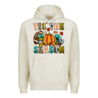 Oatmeal Heather Tis' the season Premium Hoodie - texasbilliewilder