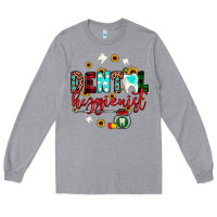 Heather Grey Christmas dental hygienist Long Sleeve Tee - JahusDesignShop