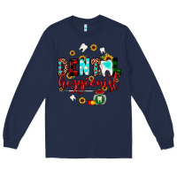 Navy Christmas dental hygienist Long Sleeve Tee - JahusDesignShop