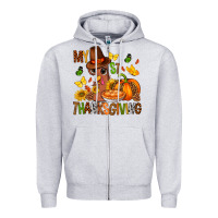 Heather Grey my first thanksgiving bbs Zipper Hoodie - BundleAndBundleShop