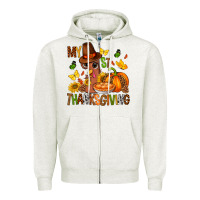 Oatmeal Heather my first thanksgiving bbs Zipper Hoodie - BundleAndBundleShop