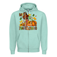 Seafoam my first thanksgiving bbs Zipper Hoodie - BundleAndBundleShop