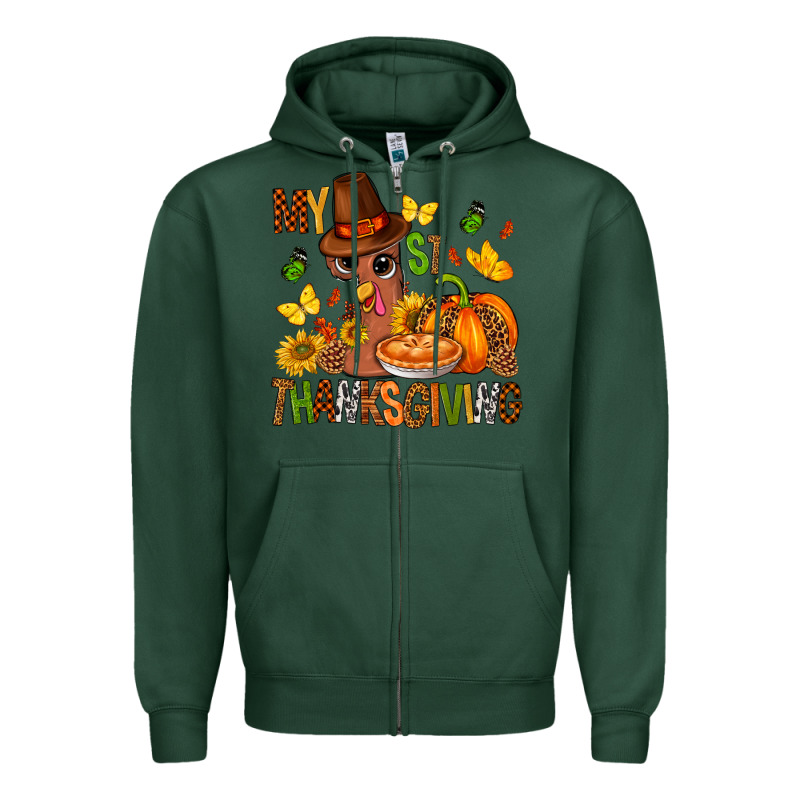 My First Thanksgiving Bbs Zipper Hoodie by BundleAndBundleShop | Teevron