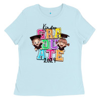 Baby Blue kinder graduate 2024 Ladies Tee - texasbilliewilder