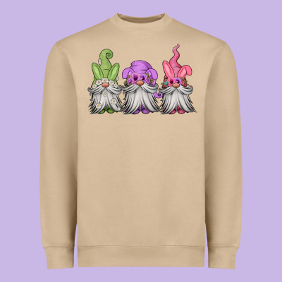Easter Gnomes Spring Heavyweight Sweatshirt Designed By Jasminsmagicworld