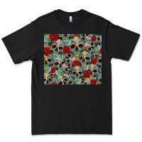 Black sugar skulls roses tumbler 3 Premium Tee - CTS Tumbler Store