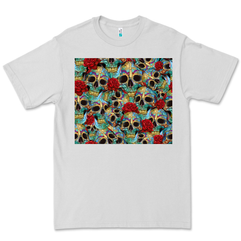 Sugar Skulls Roses Tumbler 3 Premium Tee by CTS Tumbler Store | Teevron