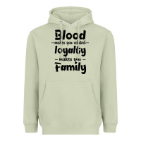 Matcha Blood Makes You Related Makes You Family Heavyweight Hoodie - Bettercallsaul