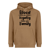 Toasted Coconut Blood Makes You Related Makes You Family Heavyweight Hoodie - Bettercallsaul
