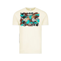 Vintage Arctic western cowhide turquoise and wood background Vintage Tee - Artiststas