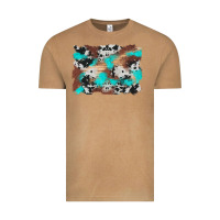 Vintage Camel western cowhide turquoise and wood background Vintage Tee - Artiststas