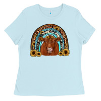 Red Angus Rainbow Ladies Tee | Teevron