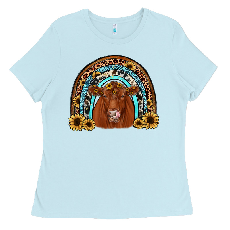 Red Angus Rainbow Ladies Tee by JahusDesignShop | Teevron