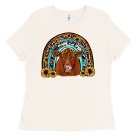 Bone red angus rainbow Ladies Tee - JahusDesignShop