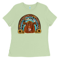 Matcha red angus rainbow Ladies Tee - JahusDesignShop