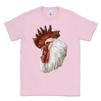 Bubblegum Pink Leghorn Rooster Head Classic Tee - LillyAllenDesigns