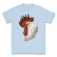 Dusty Blue Leghorn Rooster Head Classic Tee - LillyAllenDesigns