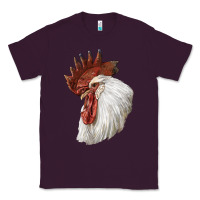 Plum Leghorn Rooster Head Classic Tee - LillyAllenDesigns